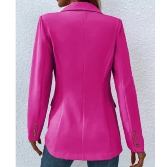 Classic Button Work Jacket Coat Blazer - Picture 5 of 15